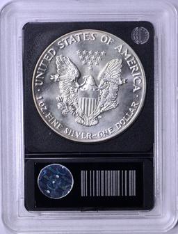 1987 UNCIRCULATED SILVER EAGLE in HOLDER
