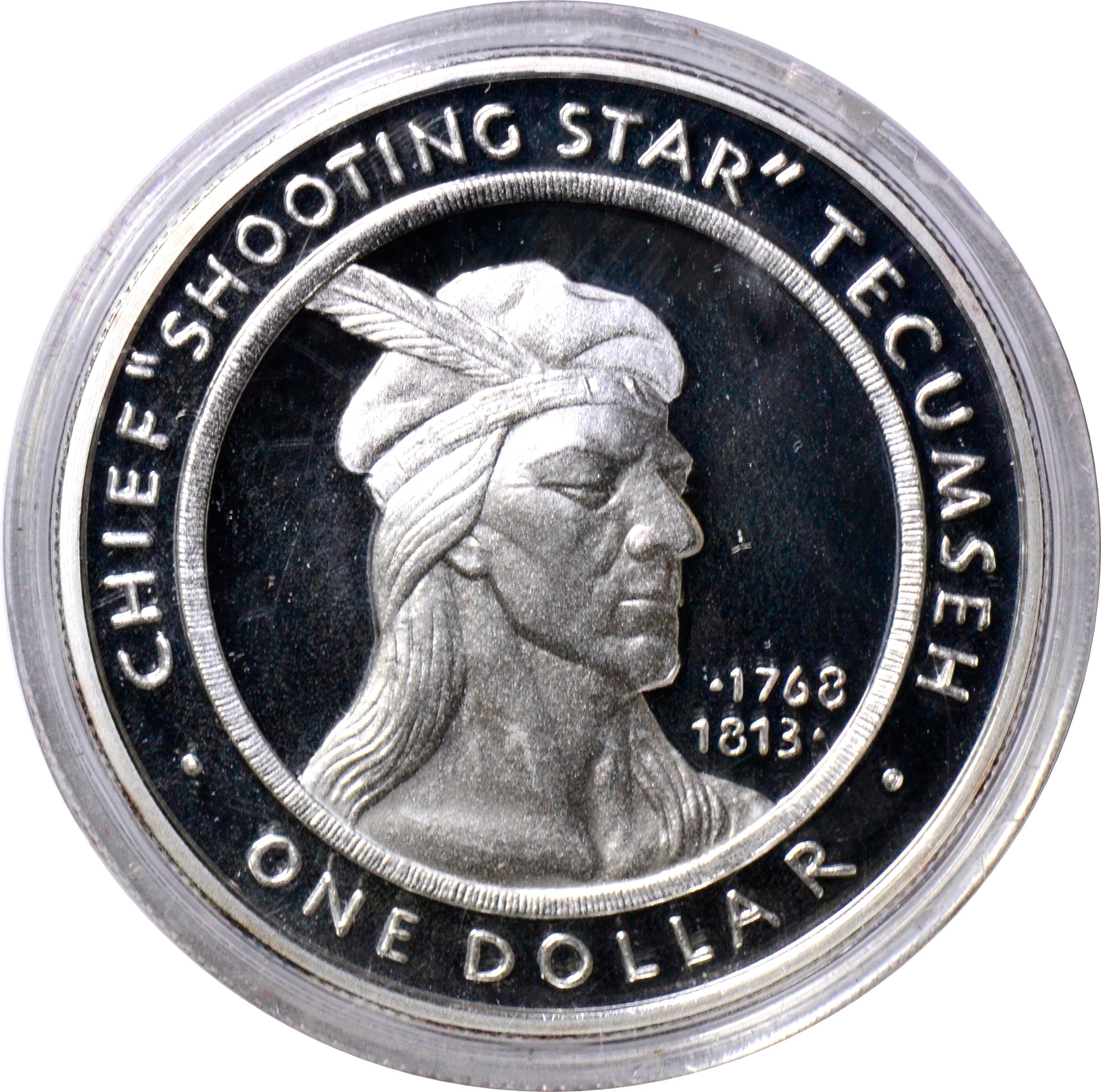 2002 SHAWNEE NATION ONE DOLLAR - ONE TROY OZ .999 FINE SILVER