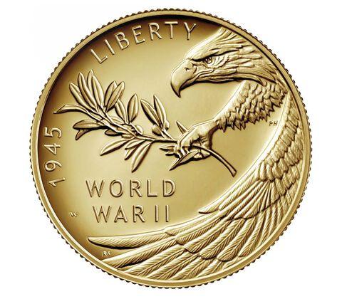 JUST RELEASED - END of WORLD WAR II 24 KARAT HALF OUNCE GOLD COIN - 7,500 MINTED