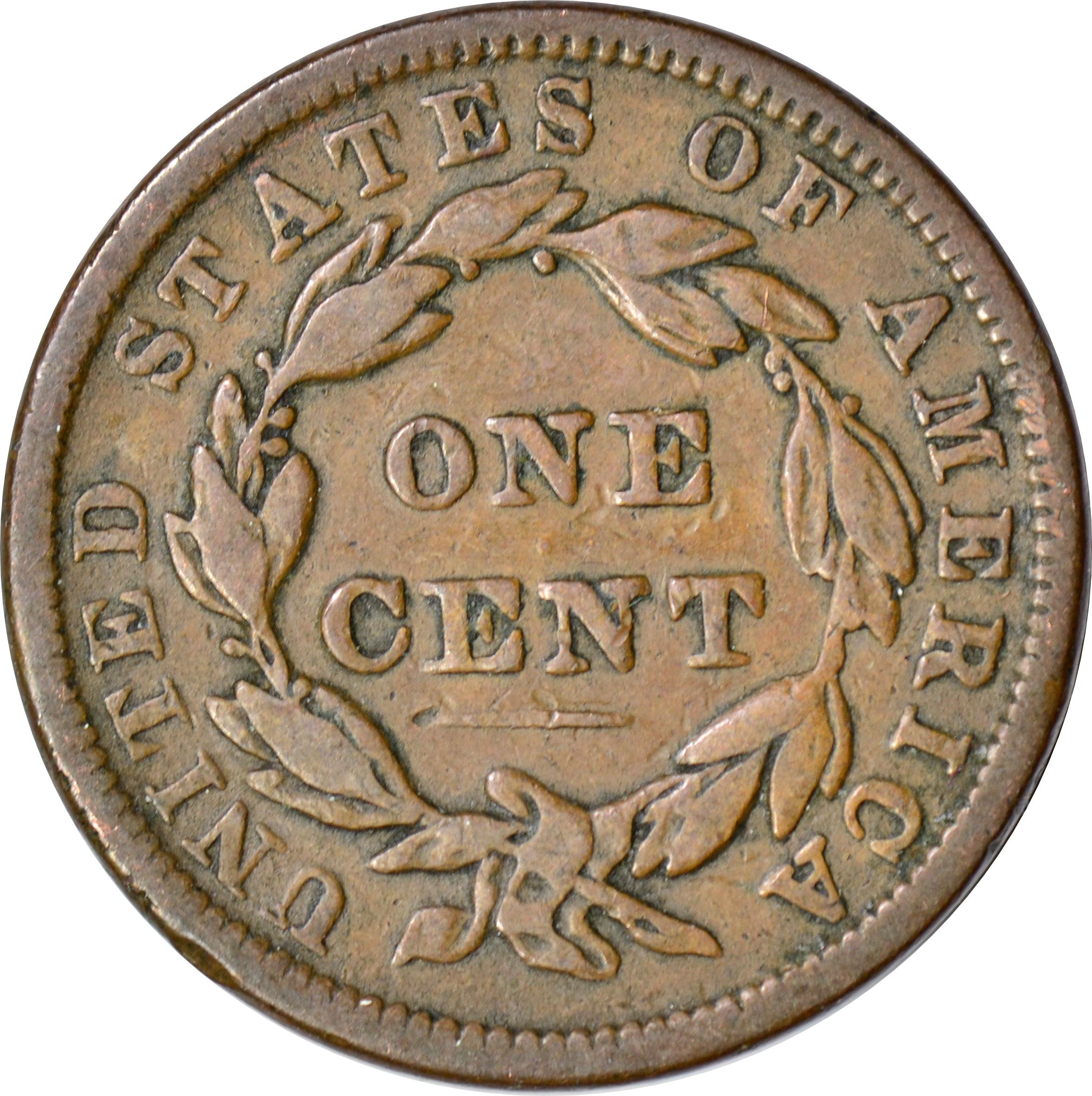 1838 LARGE CENT