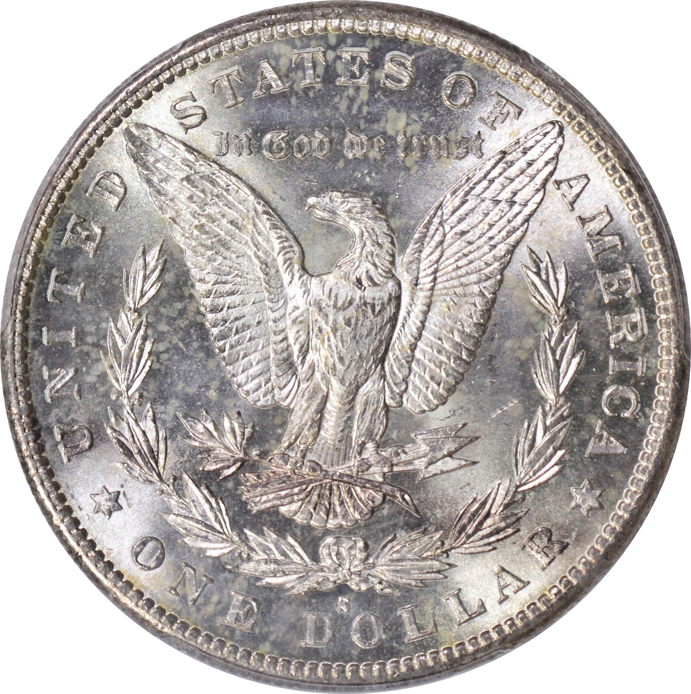 1883-S MORGAN DOLLAR - PCGS MS63