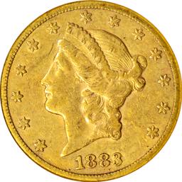 1883-CC LIBERTY $20 GOLD PIECE - NGC XF40 - CAC