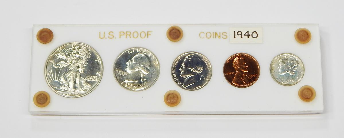 1940 PROOF SET in CAPITAL HOLDER