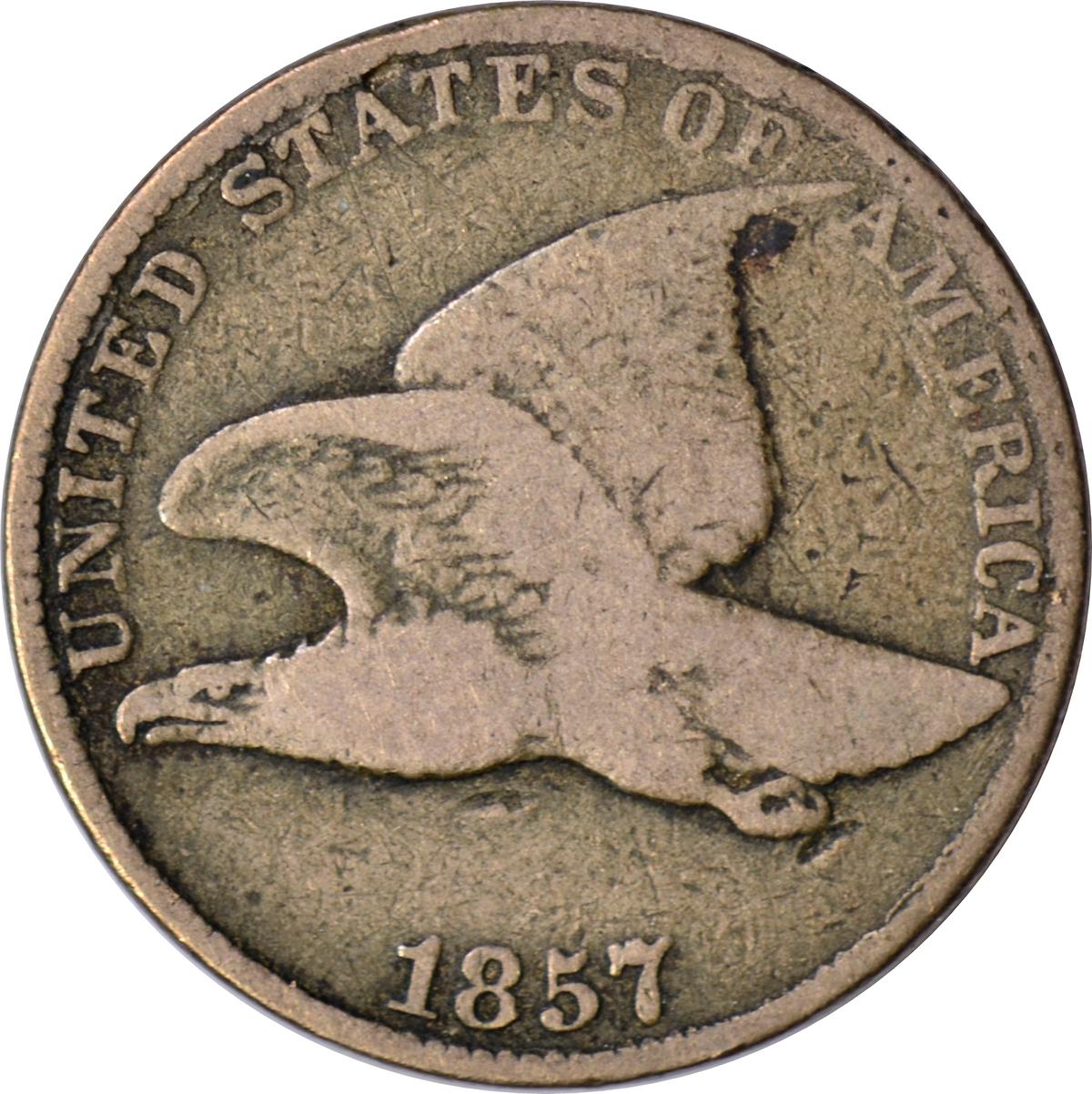 1857 FLYING EAGLE CENT