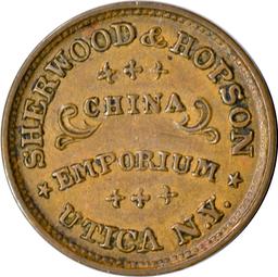 1863 CIVIL WAR PATRIOTIC TOKEN - THE FLAG OF OUR UNION