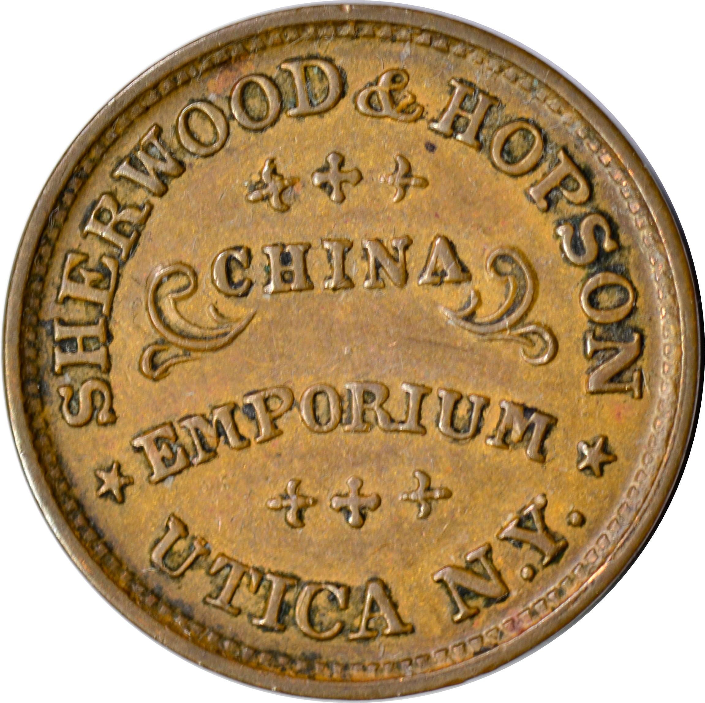 1863 CIVIL WAR PATRIOTIC TOKEN - THE FLAG OF OUR UNION