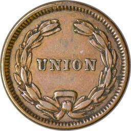 1863 CIVIL WAR PATRIOTIC TOKEN - UNION - LIBERTY