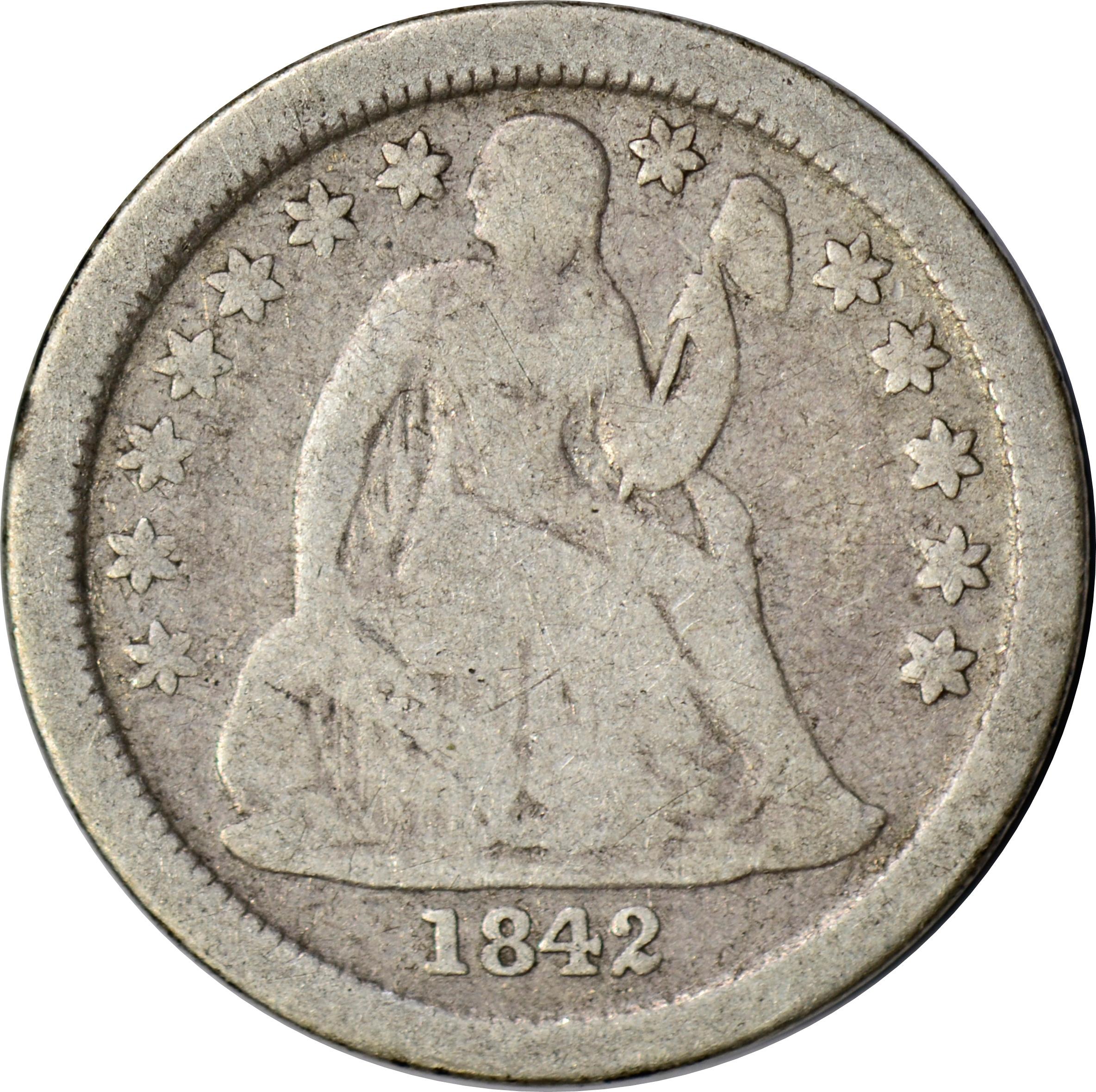 1842-O SEATED LIBERTY DIME