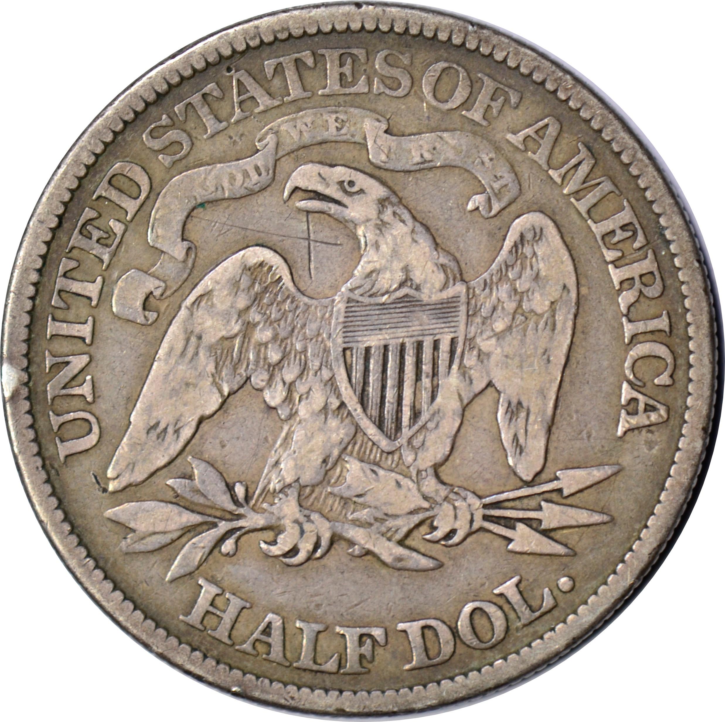 1876 SEATED LIBERTY HALF DOLLAR