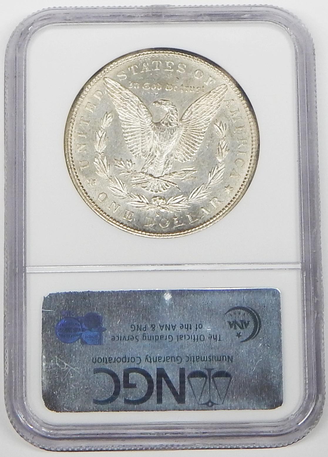 1886-S MORGAN DOLLAR - NGC MS62