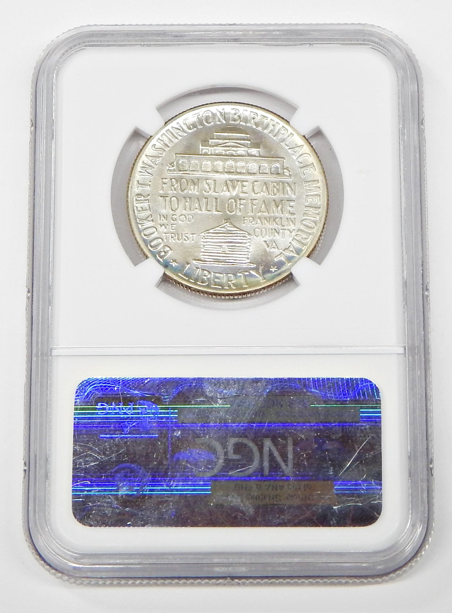 1948 BOOKER T WASHINGTON COMMEMORATIVE HALF - NGC MS66+