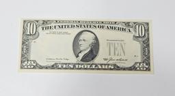 1985 $10 FEDERAL RESERVE NOTE - MAJOR OVERPRINT ERROR