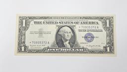 1957A $1 SILVER CERTIFICATE - UNCIRCULATED STAR NOTE