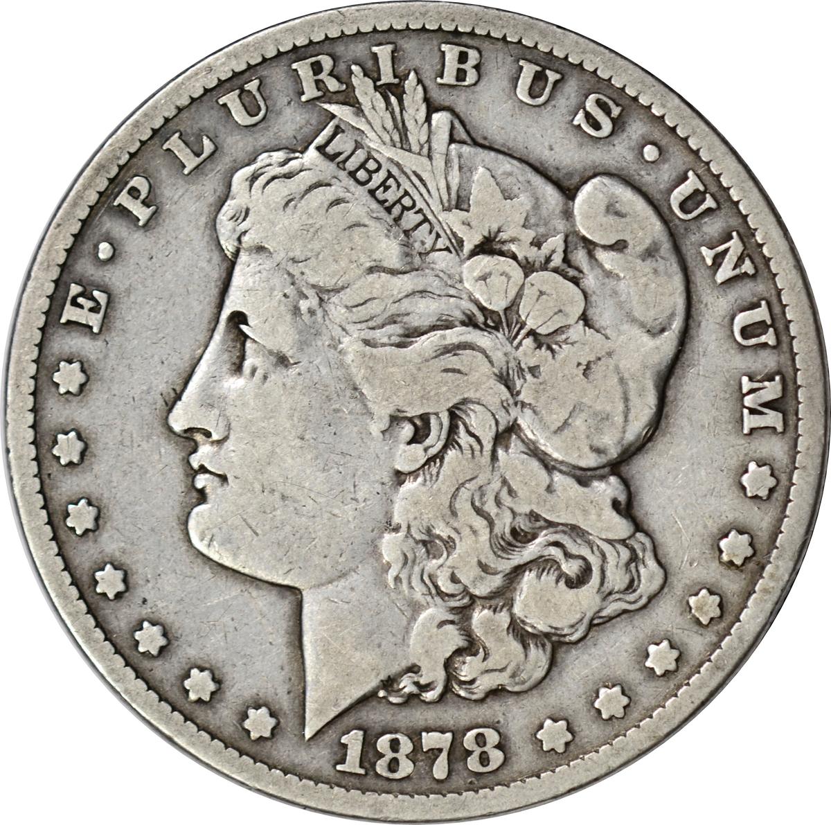 1878-CC MORGAN DOLLAR - VF