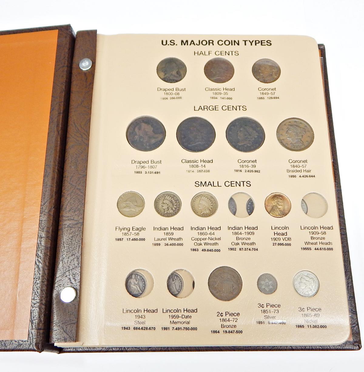 DANSCO 7070 TYPE ALBUM with SLEEVE CONTAINING 44 COINS