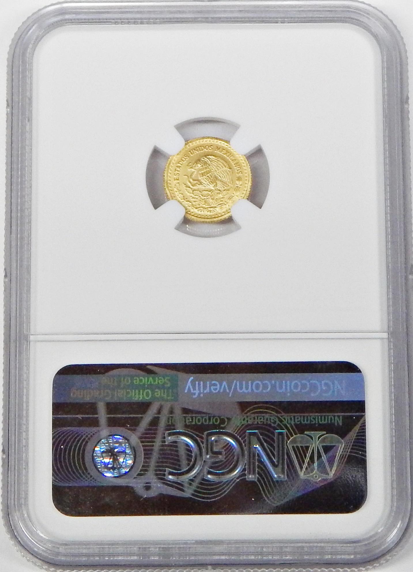 MEXICO - 2020 1/20 OZ GOLD ONZA - NGC MS68 - TINY MINTAGE of 700