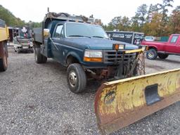 1995 Ford F-350 Mason Dump w/ Plow