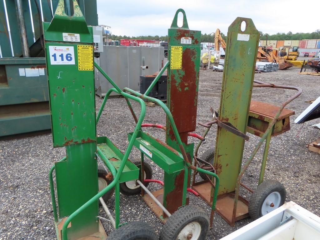 Lot of 3 Torch Tank Carts