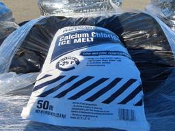 2 Pallets of Calcium Chloride Ice Melt (Approx 98 50lb Bags)