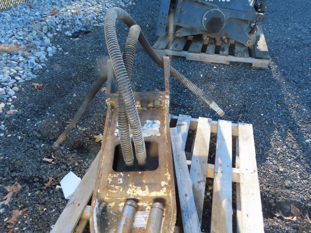 Stanley Hydraulic Hammer Excavator Attachment