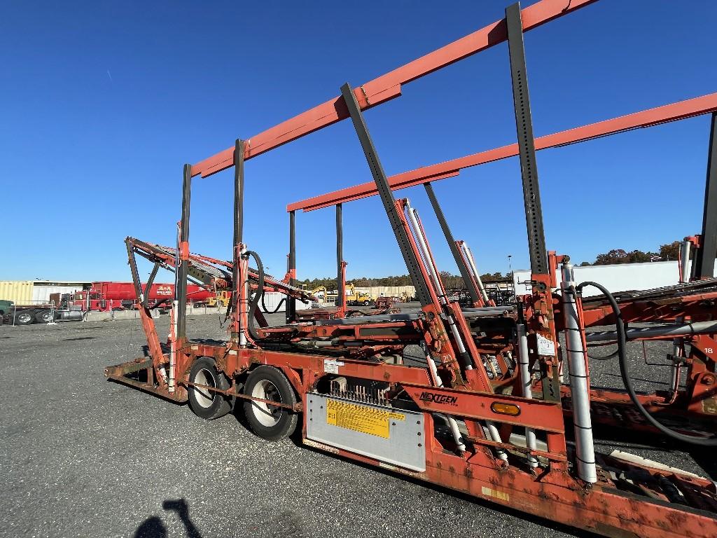 2012 American LaFrance 11 Car Carrier w/ 2013 Cottrell High Rail Stinger Trailer