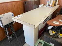 Office Counter and Refrigerator