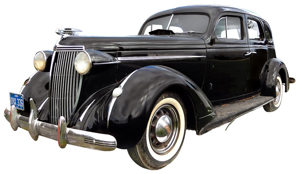 1937 Nash Ambassador. While Daryl Hemken was traveling