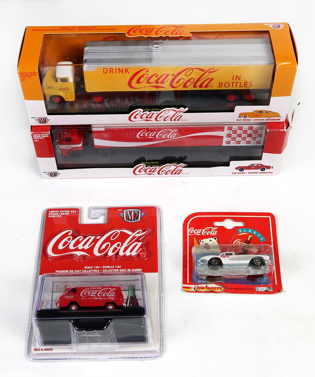 Coca-Cola (4), 1956 Ford Truck/Trailer COE & 1949 Mercury Coupe, 1970 Dodge