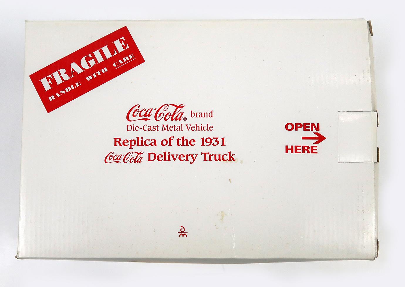 Coca-Cola Replica of the 1931 Delivery Truck,  die-cast, New In Box, 10.5"