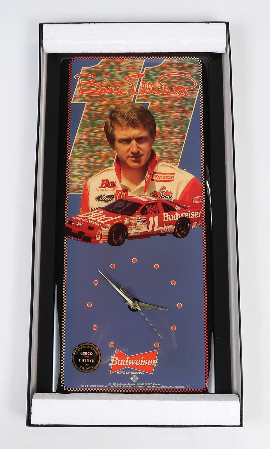 Bill Elliott Ltd Ed Jebco Clock, 1970 of 10,000. New In Box, 23" L.