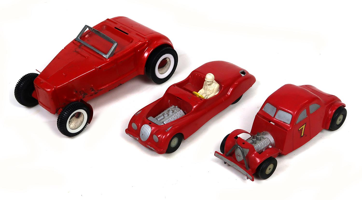 Toy Scale Models (3), Buddy L Hot Rod Roadster, 1960s Pressed Steel, Saunde