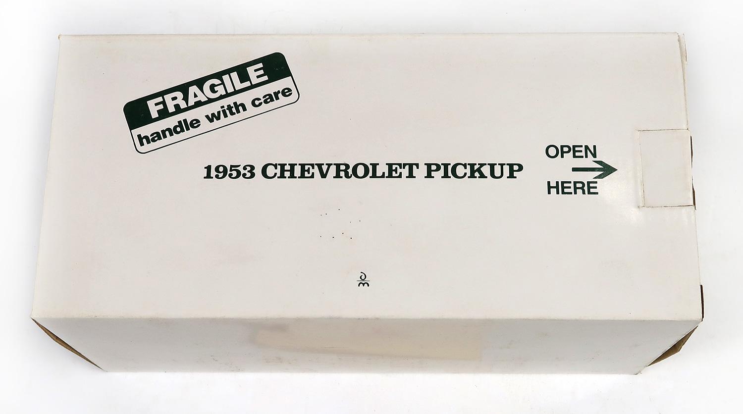 Toy Scale Model, Replica 1953 Chevrolet Pickup, New In Box, 11" L.