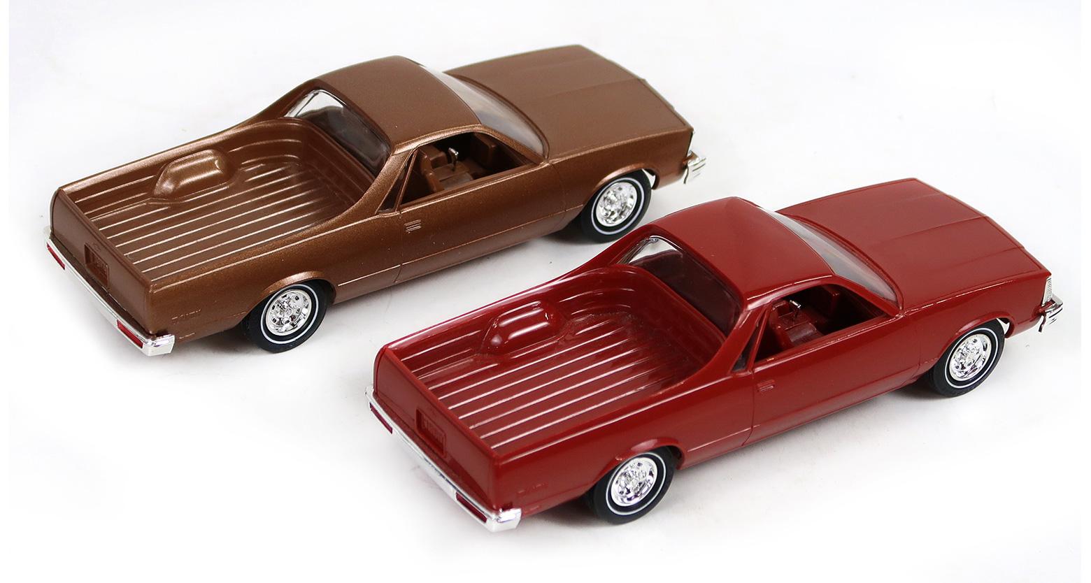 Toy Scale Models, Dealer Promo (2), 1979 El Camino & 1980 El Camino, New In