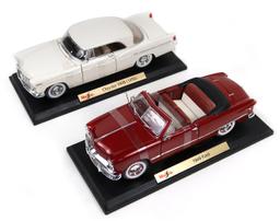 Toy Scale Models (2), Maisto 1956 Chrysler 300B & 1949 Ford, die-cast, 12"