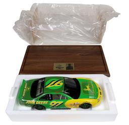 Ertl John Deere Motorsports, w/display case, Ser. # 6275, MIB, 16" L