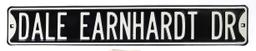 Nascar Dale Earnhardt Jr Street Sign, embossed steel, Mint cond, 6"H x 36"L