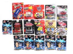 Nascar & Street Rod Miniatures (16), mfgd by Racing Champions, die-cast, Mi