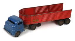 Steel Cargo Co. Tractor Trailer, by Structo Toys-Freeport, Illinois. 1950s,
