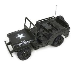 Toy Scale USA (2), Army Utility Jeep, 5267854B, clear plastic display case