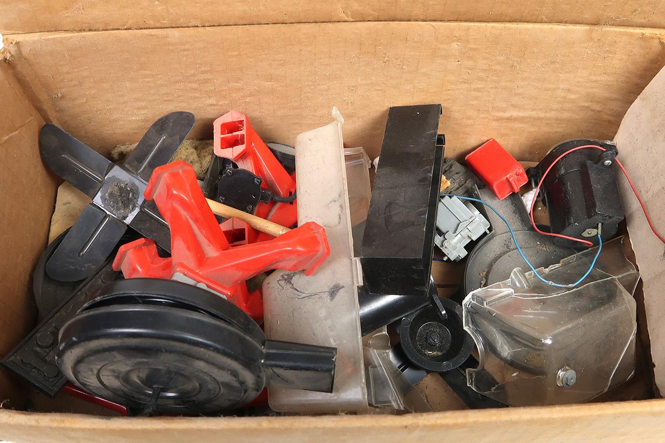 Model Engines (3), two visible type & a Nascar straight 8 w/controls, Good+