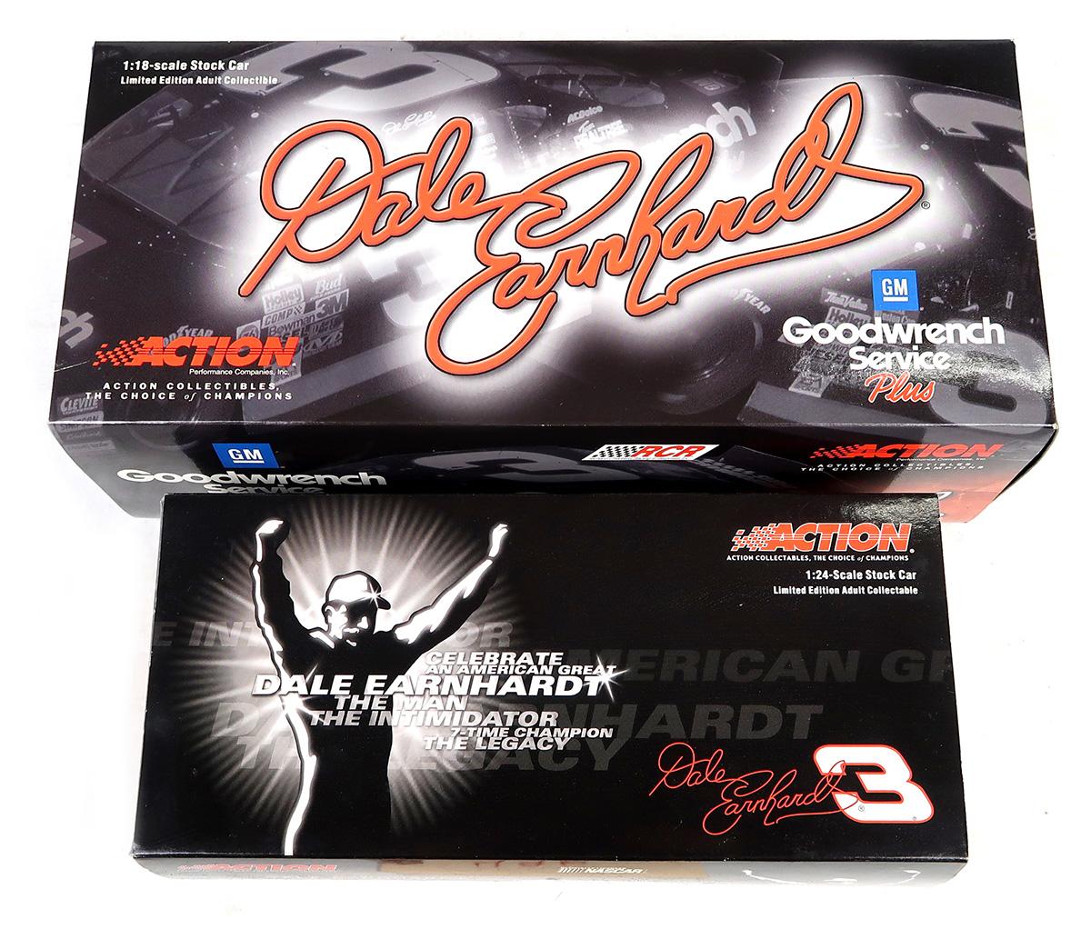 NASCAR (2), Dale Earnhardt 1:24 Scale Stock Car, & Dale Earnhardt 1:18 Scal