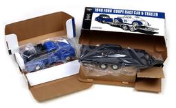 Toy Scale Models (2), 1951 Ford F-1 Truck Bank & 1940 Ford Coupe Race Car w