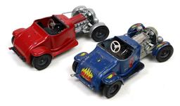 Toy Scale Models (4), Hubley (2) 1932 Ford Hot Rods, Road Tough, 1955 Thund