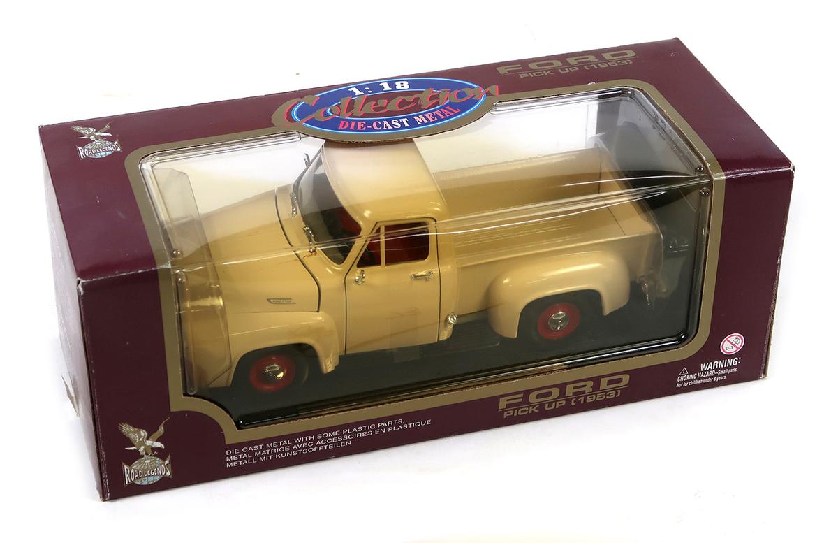 Road Legends, 1953 Ford Pickup, die-cast, New In Box, 14" L.