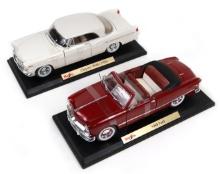 Toy Scale Models (2), Maisto 1956 Chrysler 300B & 1949 Ford, die-cast, 12"