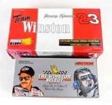 Winston Collectible Cars (2), 1:24 scale stock car bank & 1:24 scale stock