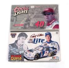 Nascar Stock Cars (2), Elvis & Doors Light, 1:24 scale, MIB, 10" L.