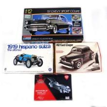 Toy Scale Models (4), Monogram, 1957 Chevy Sport Coupe, 1948 Ford Coupe, 19