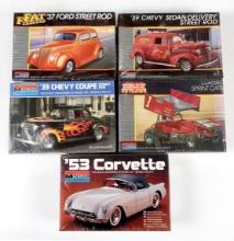 Toy Scale Models (5), Monogram, 1937 Ford Street Rod, 1939 Chevy Coupe Stre