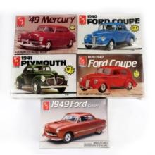 Toy Scale Models (5), Ertl, 1941 Plymouth, 1940 Ford Coupe, 1949 Mercury, 1